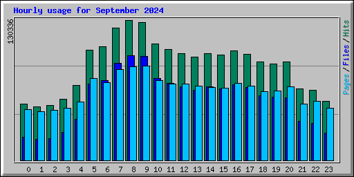 Hourly usage for September 2024