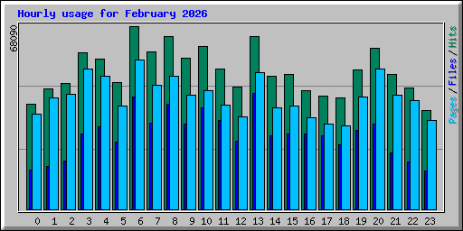 Hourly usage for February 2026