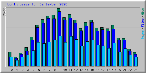 Hourly usage for September 2026