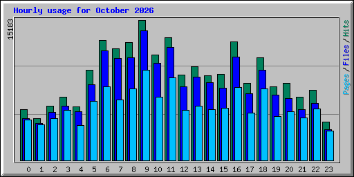 Hourly usage for October 2026