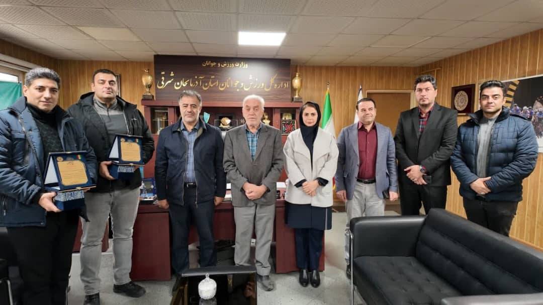 دیدار سرمربی تیم ملی نجات غریق با مدیرکل ورزش و جوانان استان آذربایجان شرقی