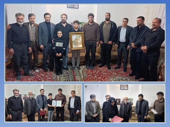 دیدار و تجلیل از خانواده شهید مهدی حسنعلی در شهرستان خوانسار؛